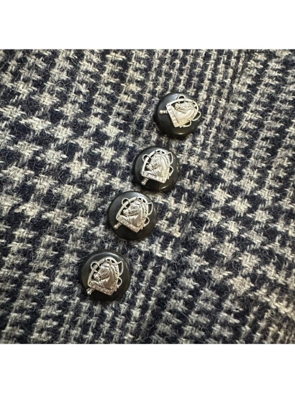 Lauren Ralph Lauren 100% wool plaid one button Blazer - Picture 7 of 7